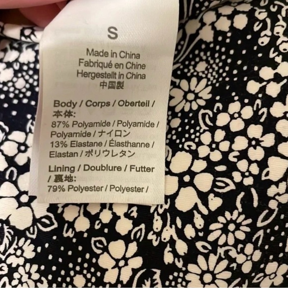 J. Crew Black and White Floral Bikini - Picture 12 of 13